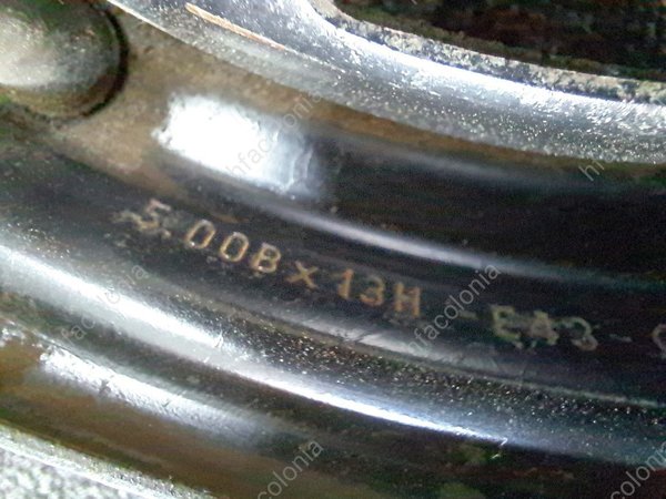 Fiat Stahlfelgen CMR 5x13 ET43, 4x 98 Typ RG14