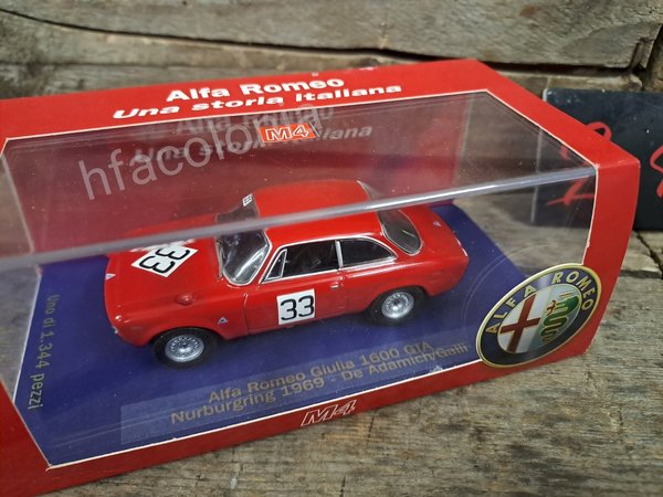 Alfa Romeo GTA 1600 - Targa Florio 1971 - Paul Kris / Montecatani - 1:43, M4 modelcars italy 7122